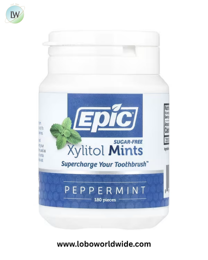 Epic Dental, Xylitol Mints, Sugar-Free, 180 Pieces
