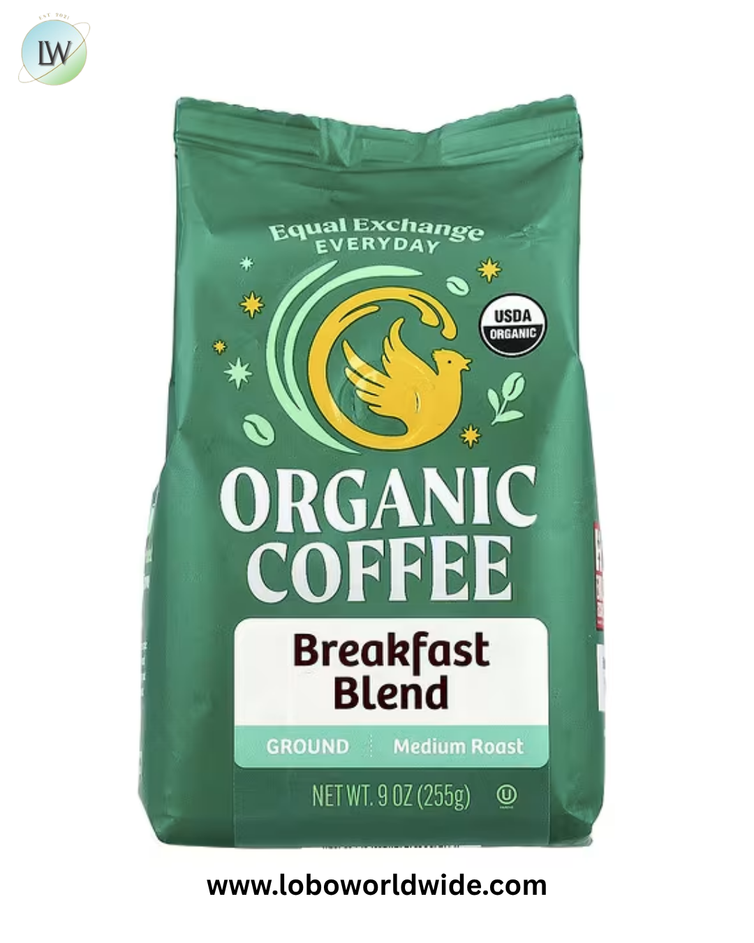 Equal Exchange, Organic Coffee, Ground, 9 oz (255 g)