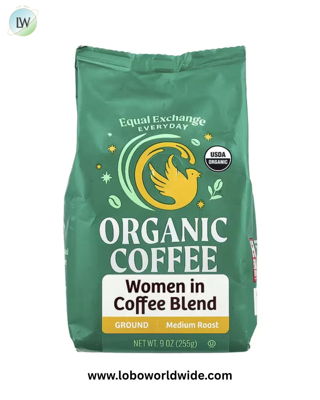 Equal Exchange, Organic Coffee, Women In Coffee Blend, Ground, Medium Roast , 9 oz (255 g)