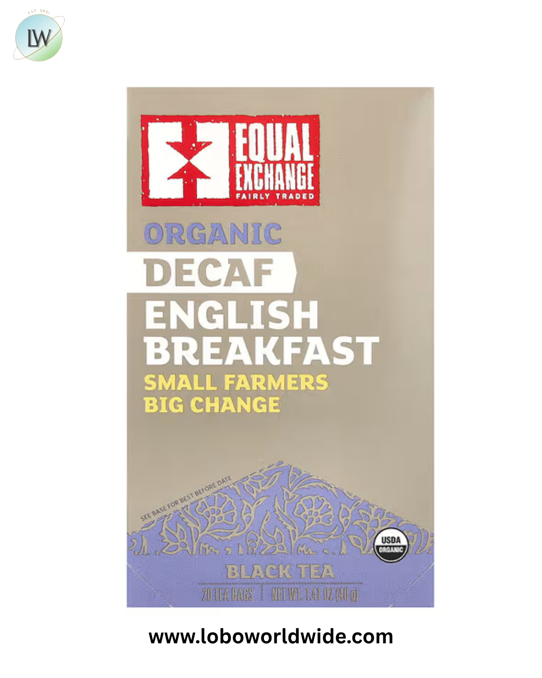 Equal Exchange, Black Tea, 20 Tea Bags, 1.41 oz (40 g)