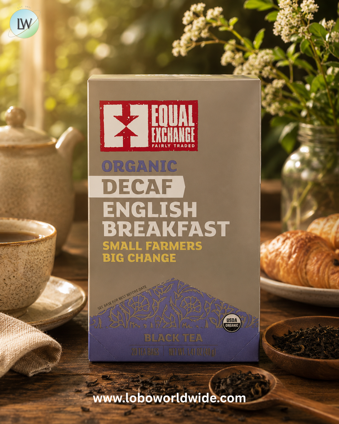 Equal Exchange, Black Tea, 20 Tea Bags, 1.41 oz (40 g)