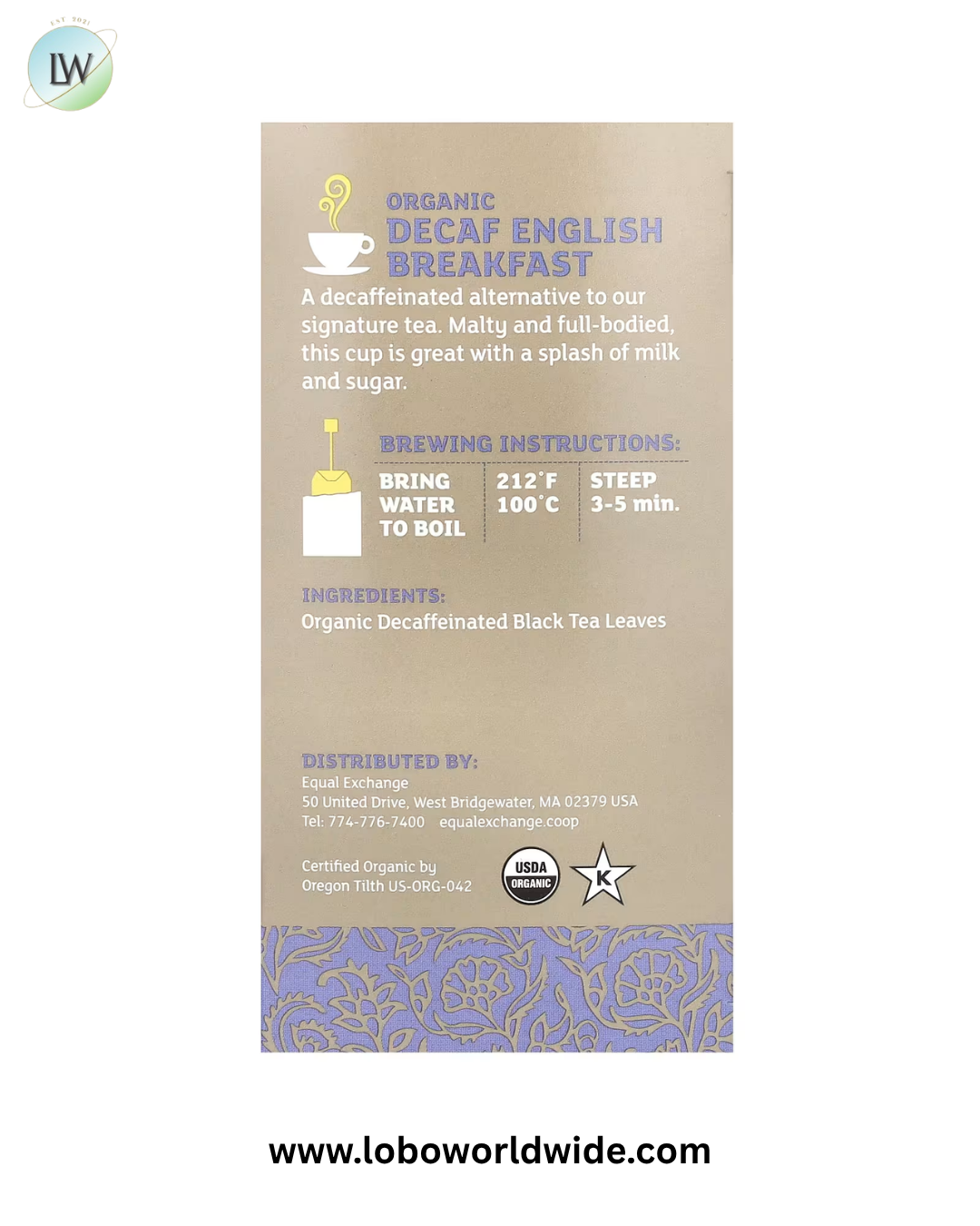 Equal Exchange, Black Tea, 20 Tea Bags, 1.41 oz (40 g)