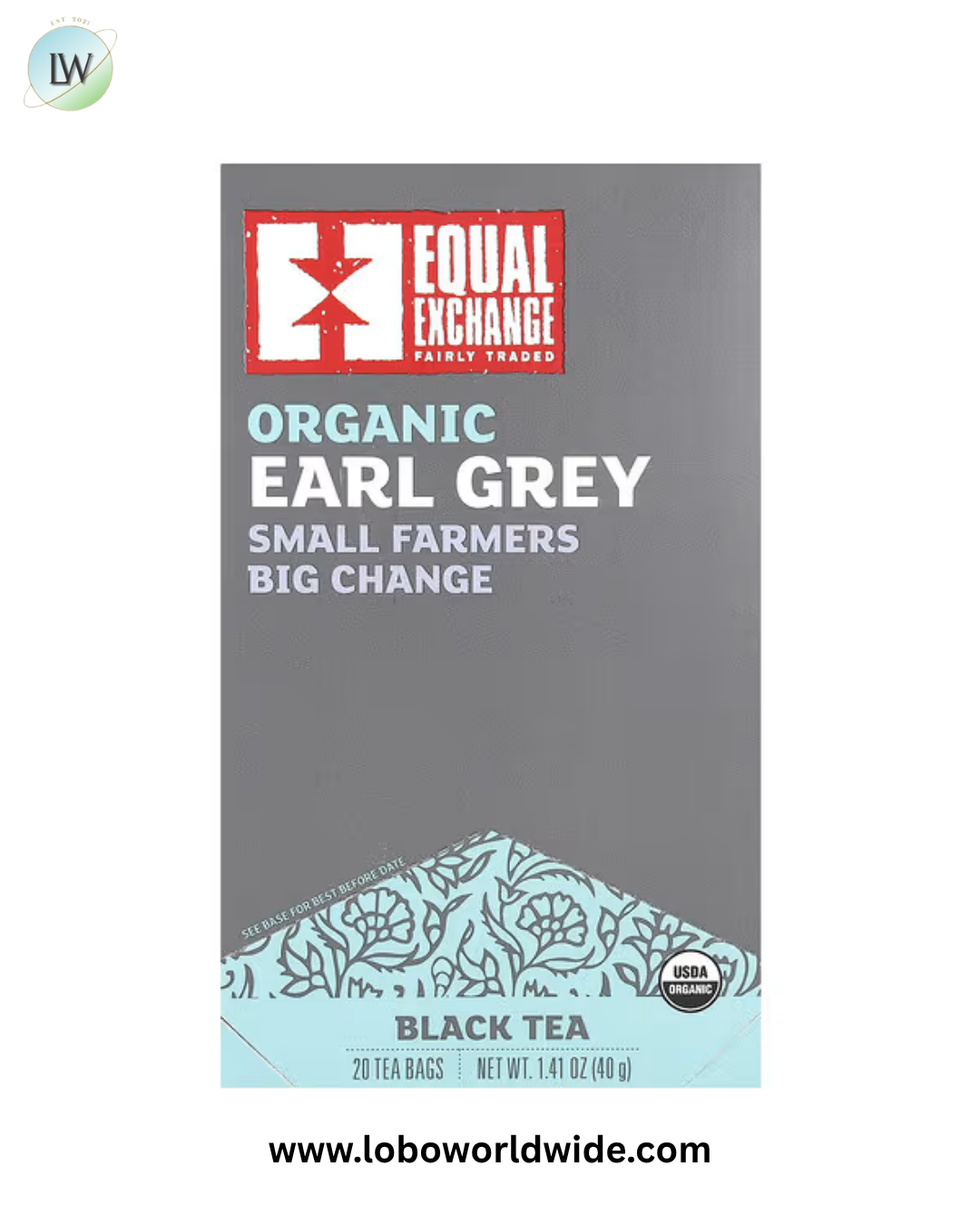 Equal Exchange, Black Tea, 20 Tea Bags, 1.41 oz (40 g)