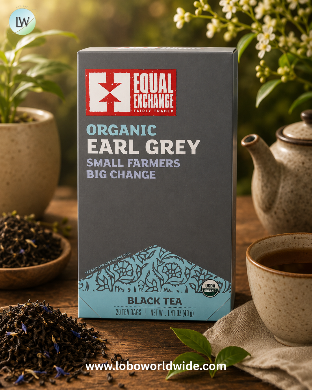 Equal Exchange, Black Tea, 20 Tea Bags, 1.41 oz (40 g)