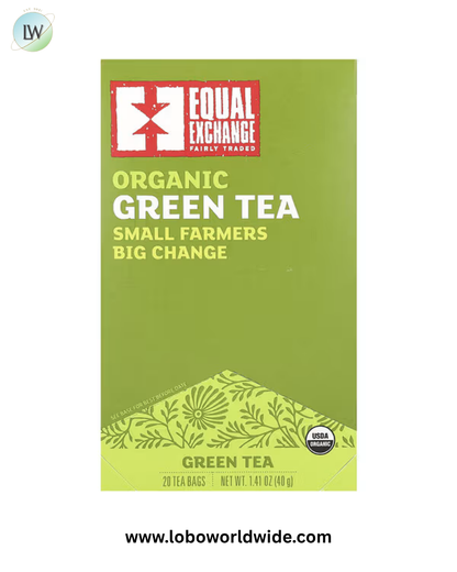 Equal Exchange, Organic Green Tea, 20 Tea Bags, 1.41 oz (40 g)
