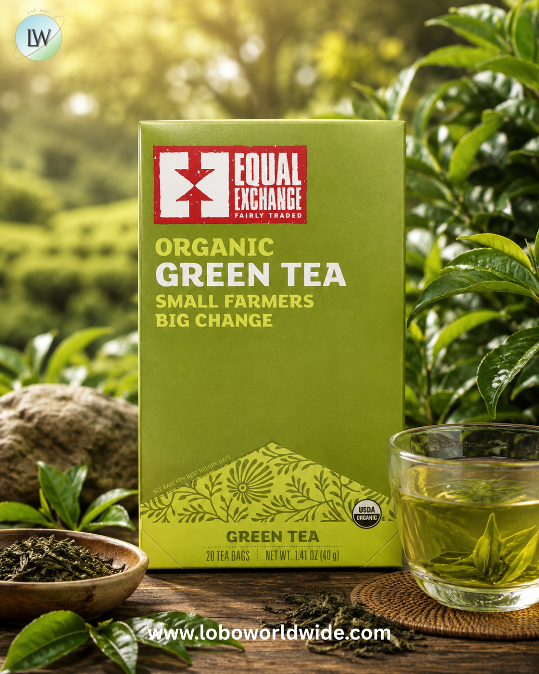 Equal Exchange, Organic Green Tea, 20 Tea Bags, 1.41 oz (40 g)