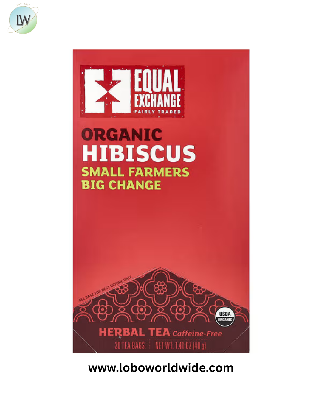Equal Exchange, Organic, Herbal Tea, Caffeine-Free, 20 Tea Bags