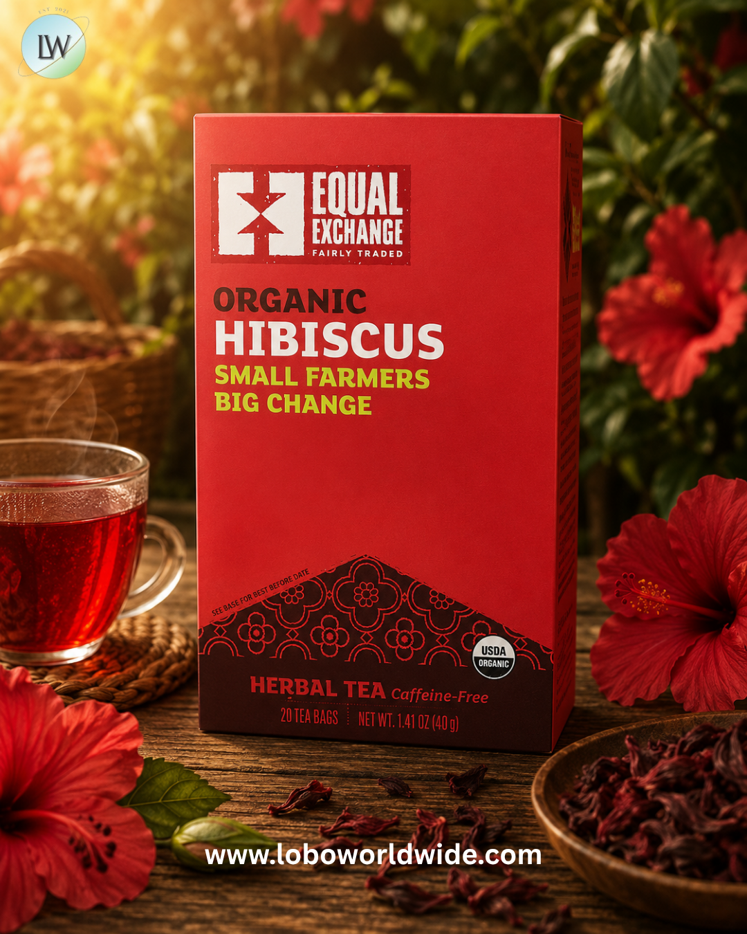 Equal Exchange, Organic, Herbal Tea, Caffeine-Free, 20 Tea Bags
