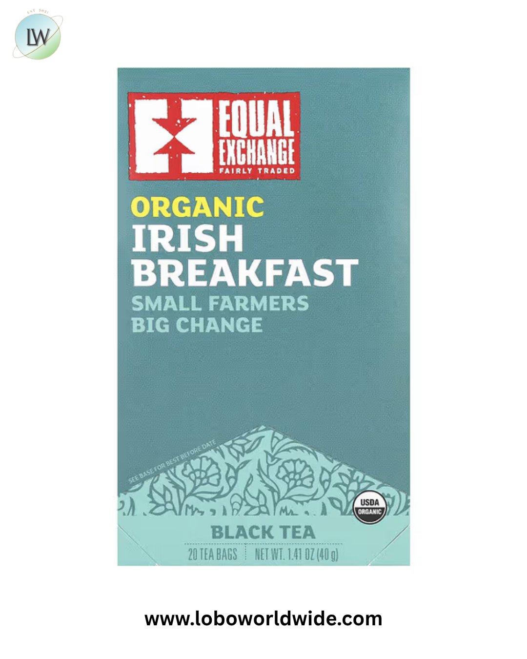 Equal Exchange, Black Tea, 20 Tea Bags, 1.41 oz (40 g)