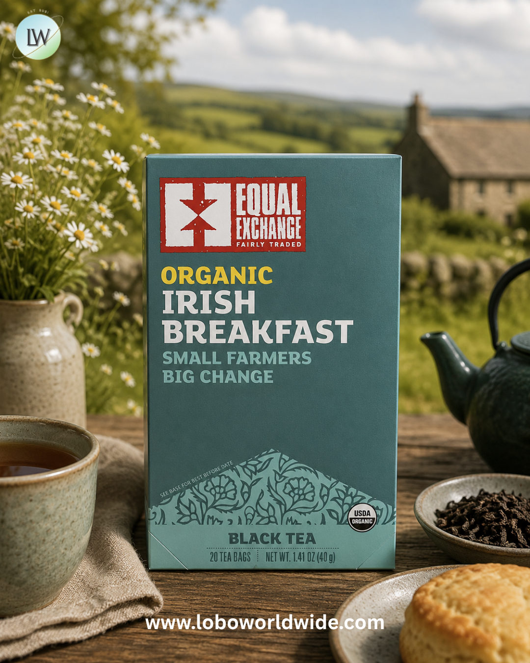 Equal Exchange, Black Tea, 20 Tea Bags, 1.41 oz (40 g)