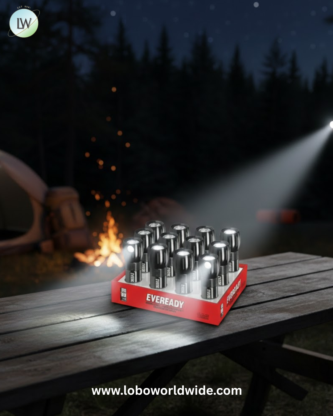 Eveready Compact 3-LED Metal Flashlight (Batteries Included)