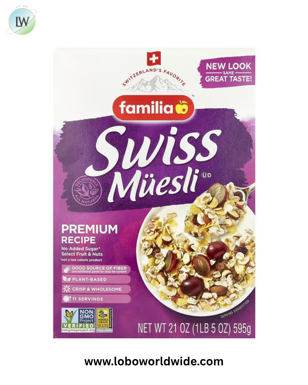 Familia, Swiss Muesli, 21 oz (595 g)