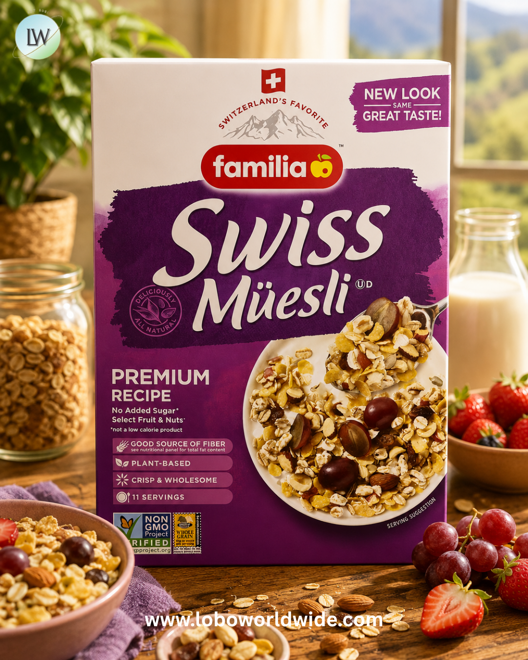 Familia, Swiss Muesli, 21 oz (595 g)
