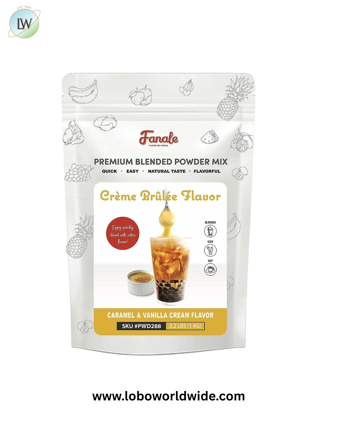 Fanale Creme Brulee Powder Mix 2.2 lb.