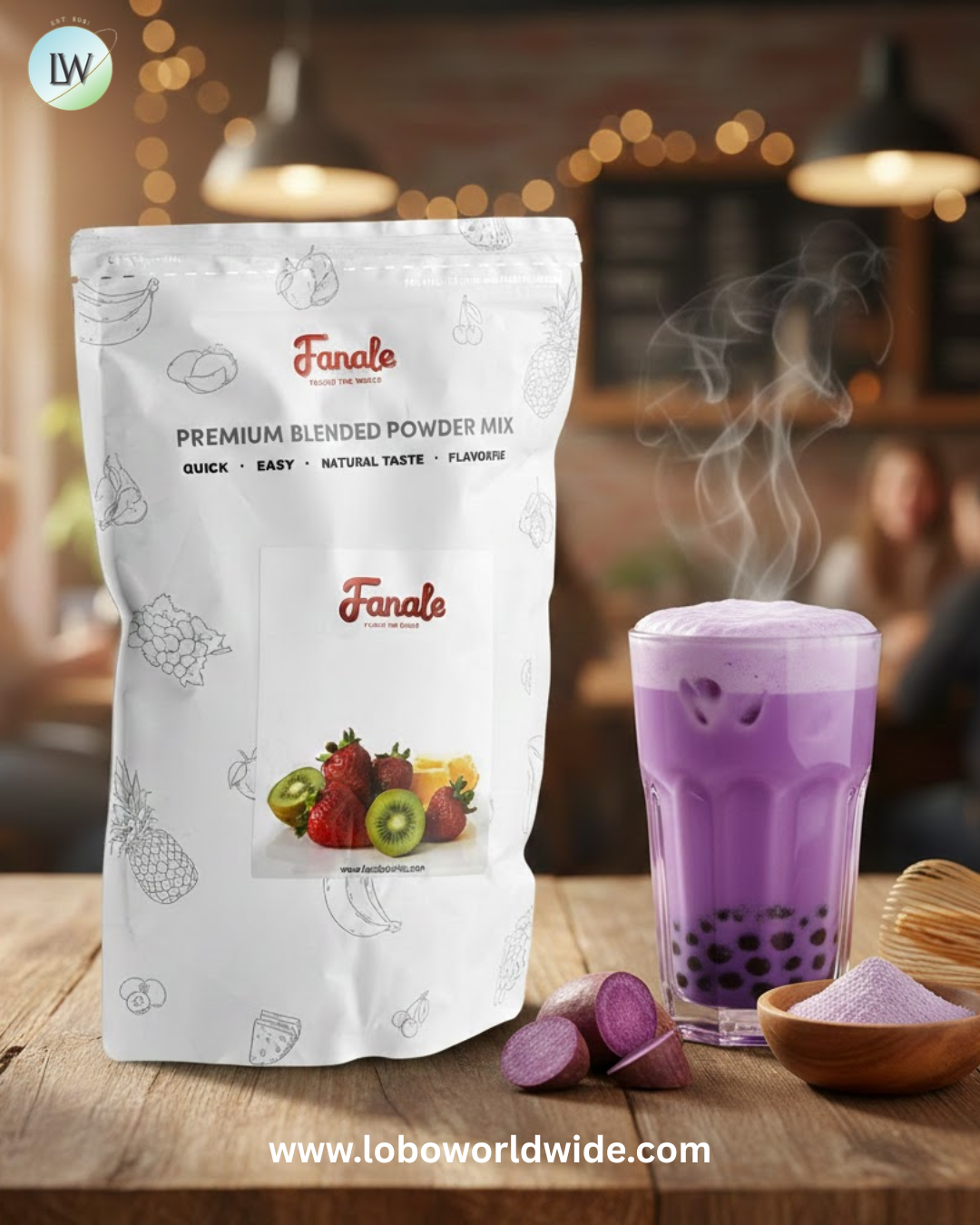Fanale Ube Taro Powder Mix 2.2 lb.
