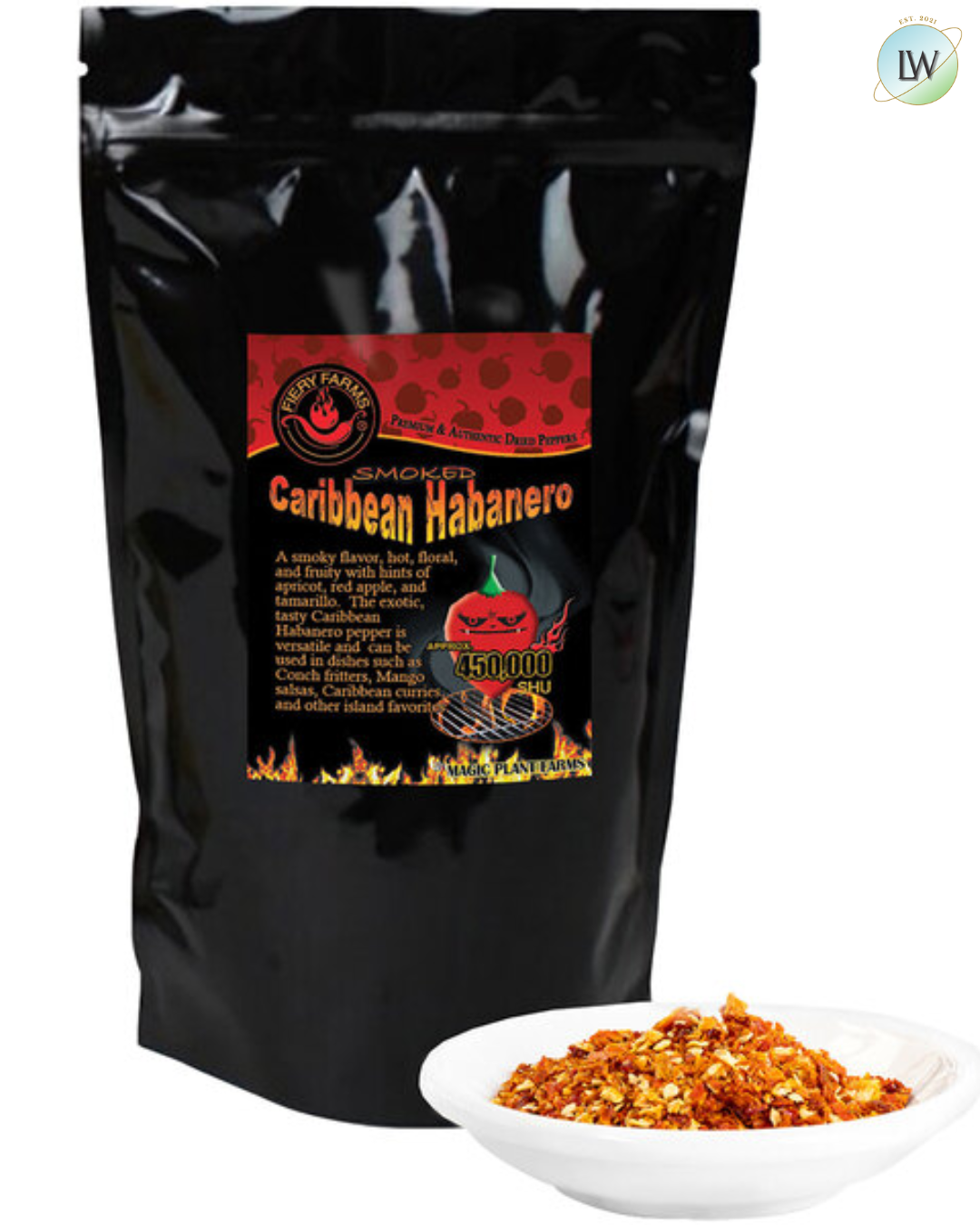 Fiery Farms Red Caribbean Habanero Pepper 2.2 lb.