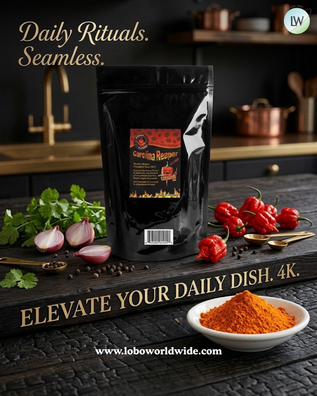 Fiery Farms Red Carolina Reaper Pepper 2.2 lb.