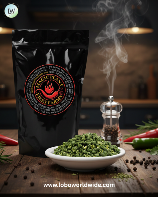 Fiery Farms Green Japanese Sansho Whole Peppercorns 2.2 lb.