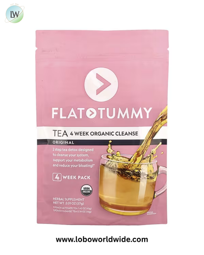 Flat Tummy, Tea, 4 Week Organic Cleanse, Original, 2.01 oz (57 g)
