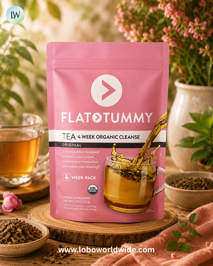 Flat Tummy, Tea, 4 Week Organic Cleanse, Original, 2.01 oz (57 g)