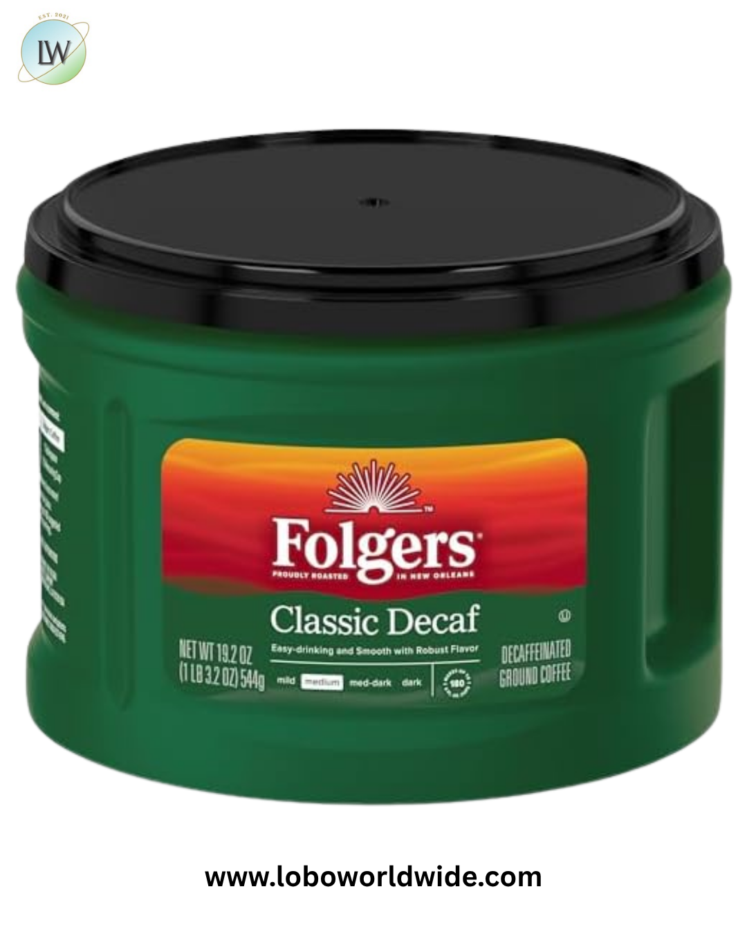 Folgers Classic Decaf Ground Coffee, 10.3 oz