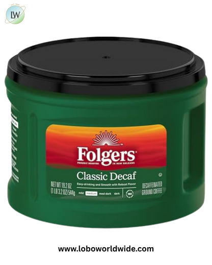 Folgers Classic Decaf Ground Coffee, 10.3 oz