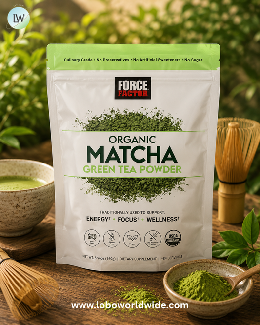 Force Factor, Organic Matcha Green Tea Powder, 5.96 oz (169 g)