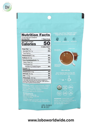 Four Sigmatic, Calm, Organic Dark Hot Cocoa, 6.35 oz (180 g)