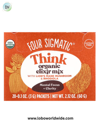 Four Sigmatic, Organic Elixir Mix, Caffeine Free, 20 Packets, 0.1 oz (3 g) Each
