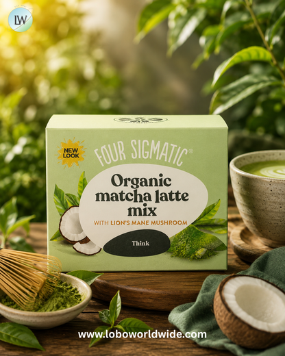 Four Sigmatic, Think, Organic Matcha Latte Mix with Lion's Mane Mushrooms, 10 Packets, 0.21 oz (6 g) Each