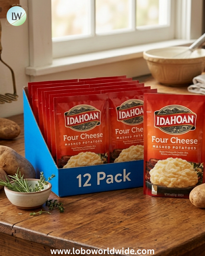 (12 pack) Idahoan Mashed Potatoes Side Dish, 4 oz