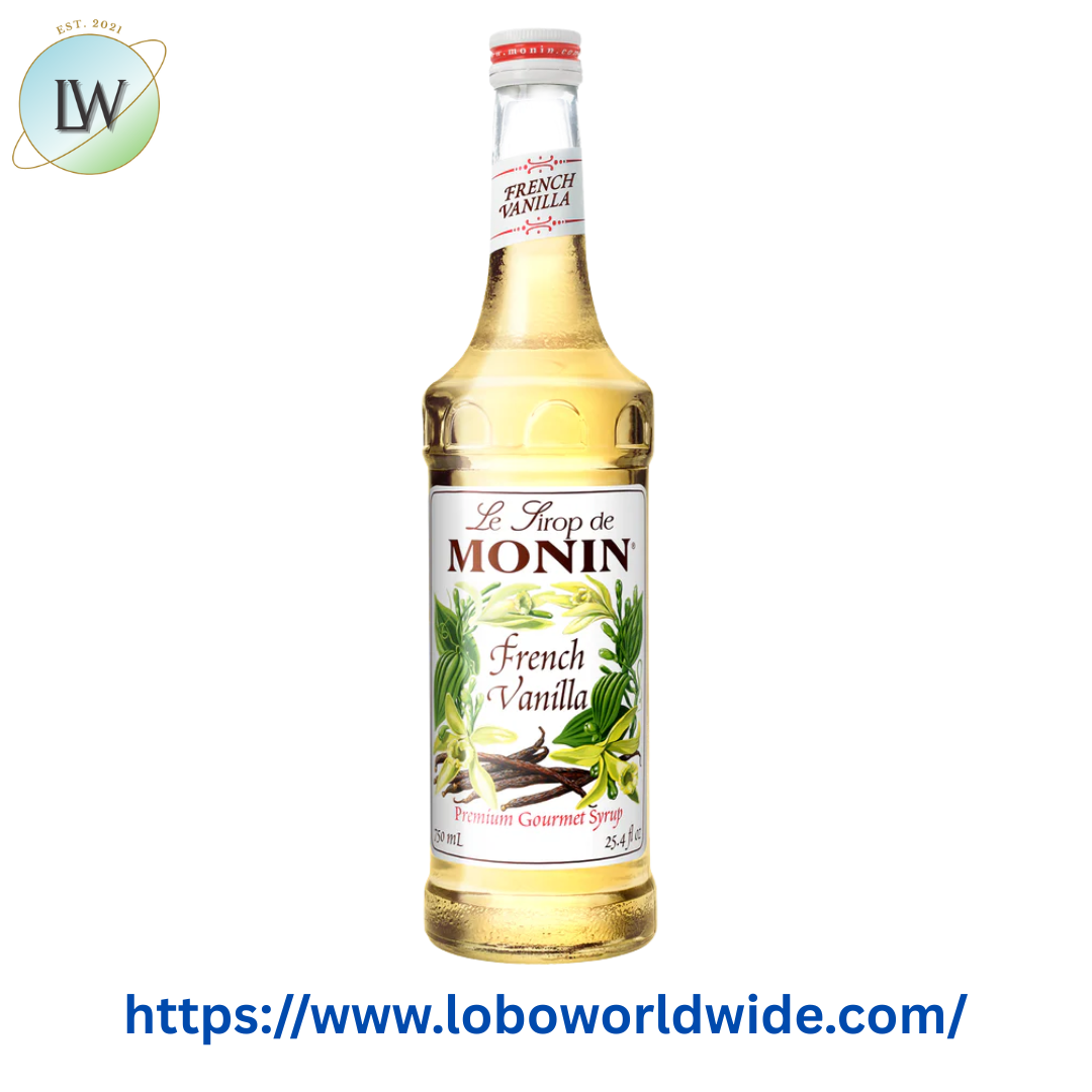 Monin Premium French Vanilla Flavoring Syrup 750 mL