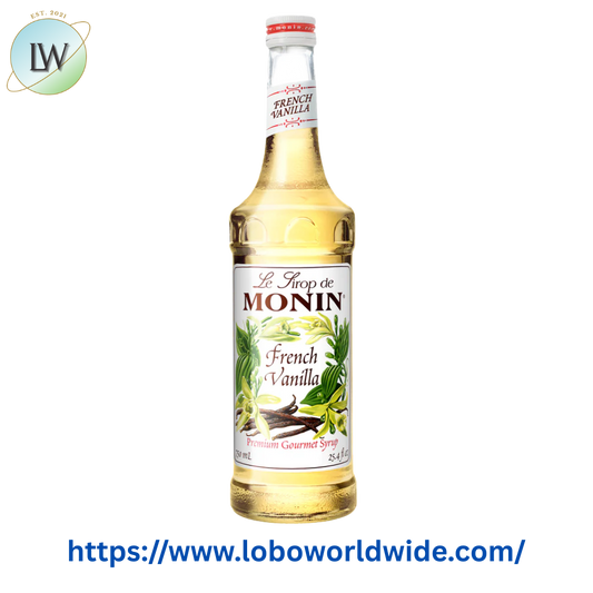 Monin Premium French Vanilla Flavoring Syrup 750 mL
