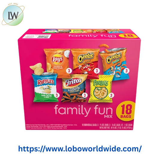 Frito-Lay Family Fun Mix Variety Pack Snack Chips, 18 Count Multipack