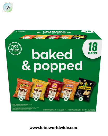 Frito-Lay Baked & Popped Mix Variety Pack Box 18ct