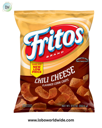 Fritos Corn Chips Chili Cheese Flavored Snack Chips, 9.25 Ounce Bag