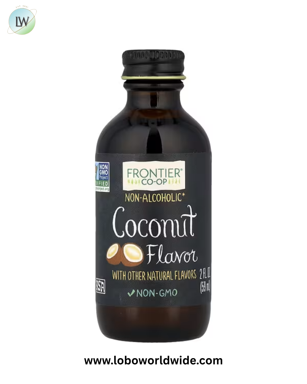 Frontier Co-op, Coconut Flavor, Non-Alcoholic, 2 fl oz (59 ml)
