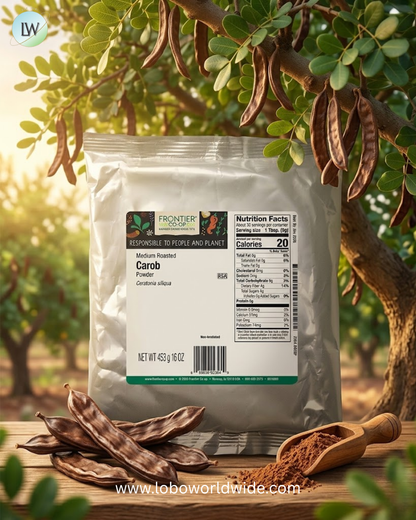 Frontier Co-op, Medium Roasted Carob Powder, 16 oz (453 g)