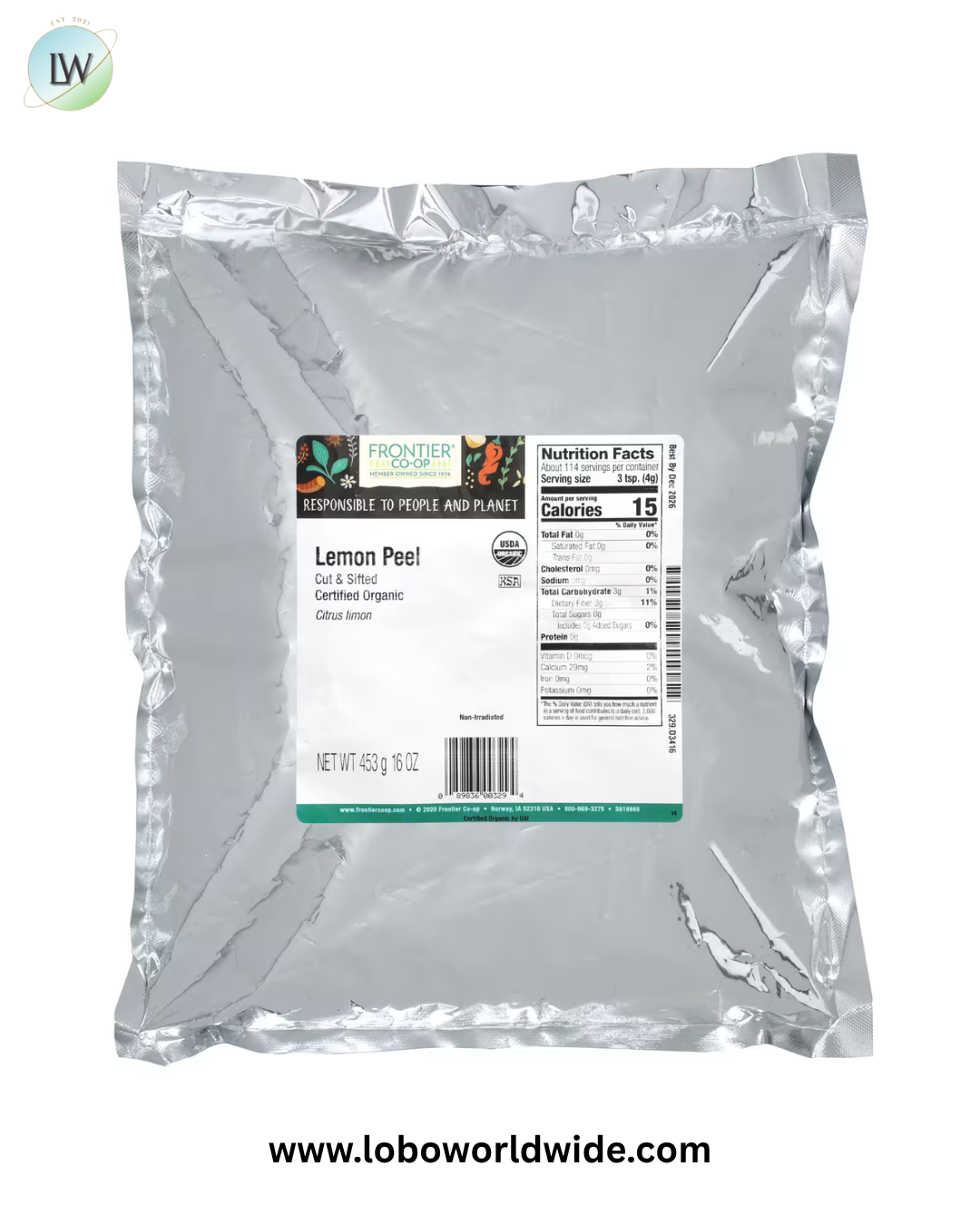 Frontier Co-op, Organic Cut & Sifted, 16 oz (453 g)
