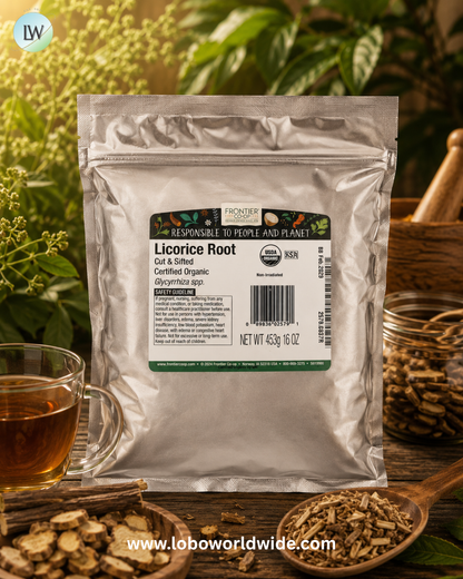 Frontier Co-op, Organic Licorice Root, Cut & Sifted , 16 oz (453 g)