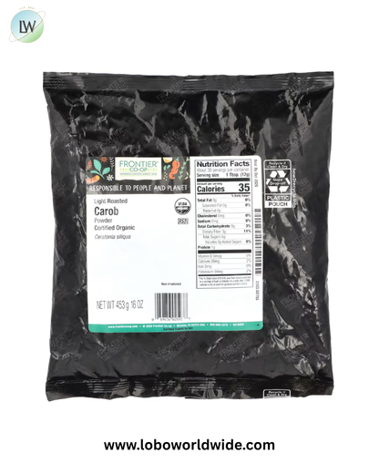 Frontier Co-op, Organic Powder Light Roasted Carob, 16 oz (453 g)