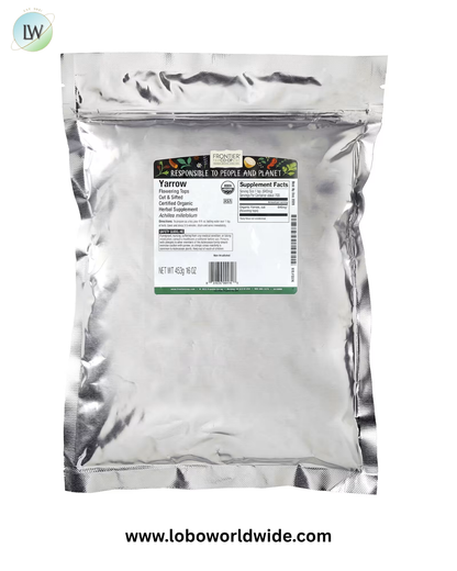 Frontier Co-op, Organic Yarrow Flowering Tops, Cut & Sifted, 16 oz (453 g)