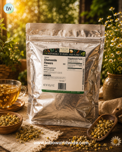 Frontier Co-op, Whole German Chamomile Flowers, 16 oz (453 g)