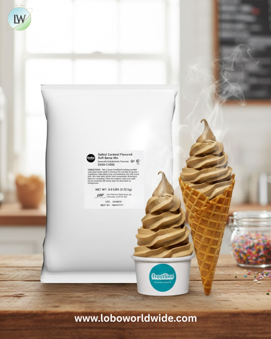 Frostline Salted Caramel Soft Serve Mix, 6 Pounds