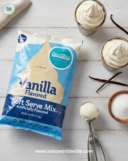 Frostline Soft Serve Ice Cream 6lbs - 6/Case(Various Flavours)