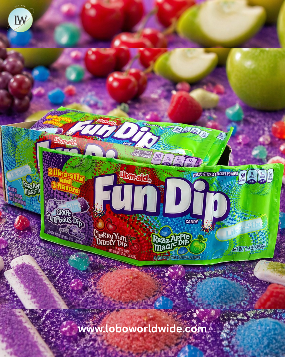 Fun Dip 3 Flavor 24 Pack