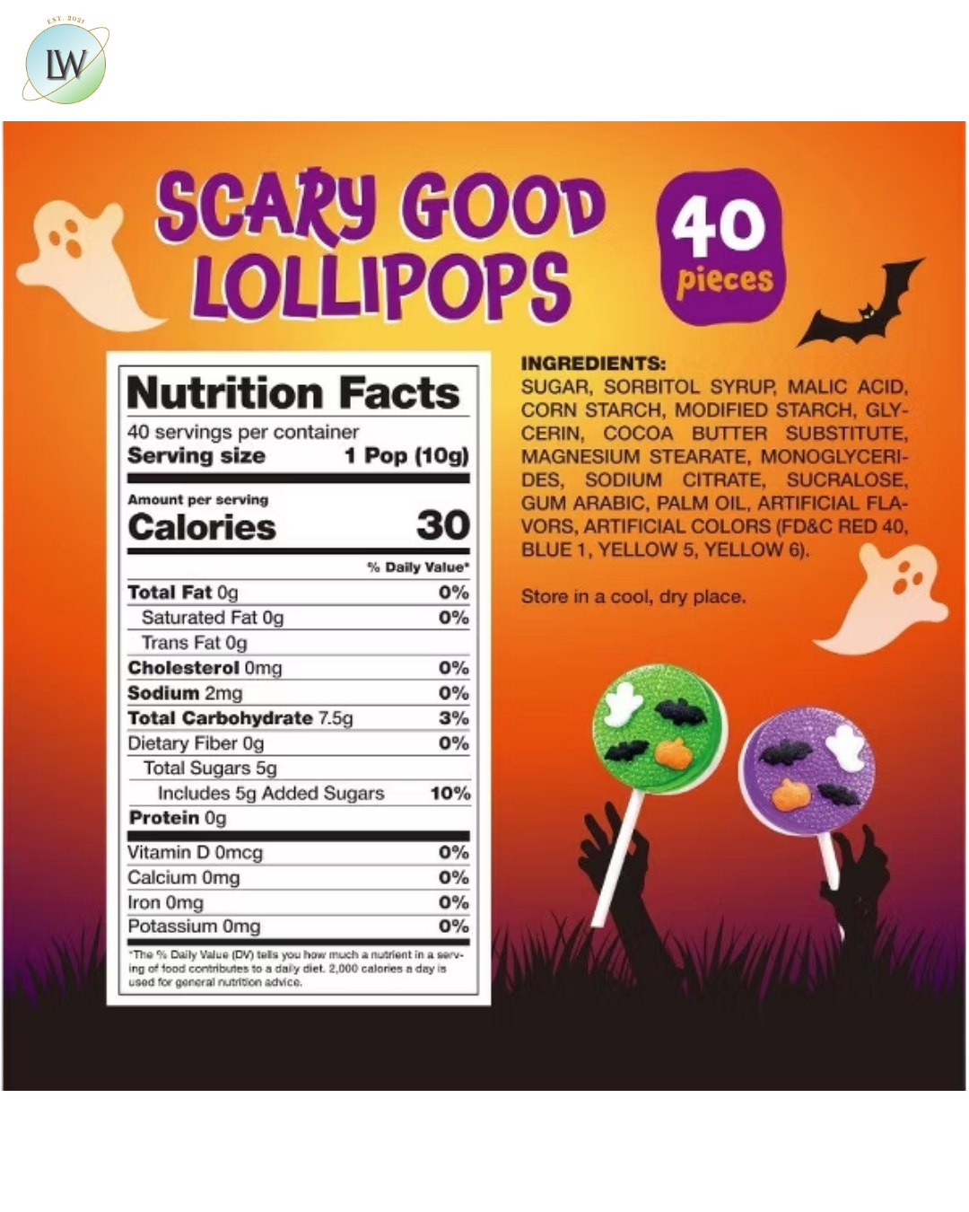 Funtasty Halloween Lollipops Individually Wrapped, 14 oz. (40 Pcs.)