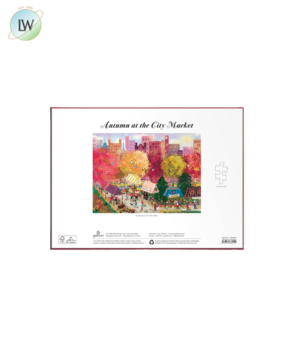Galison - Autumn at the City Market 1000 Piece Jigsaw Puzzle for Adults