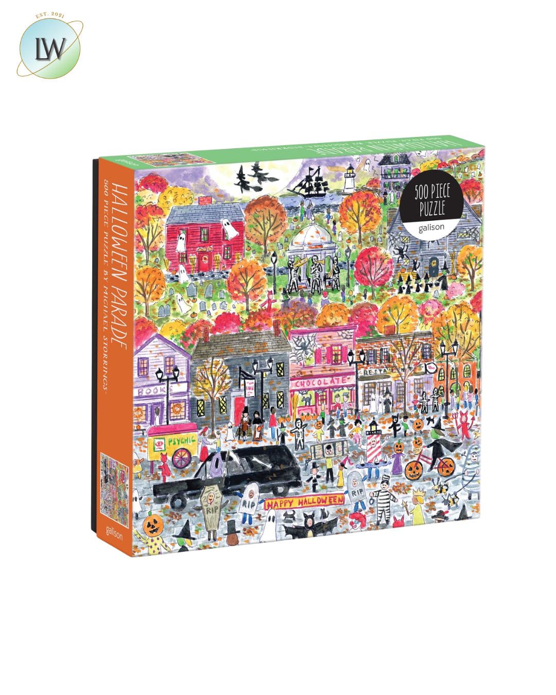 Galison Halloween Parade – 500-Piece Jigsaw Puzzle for Adults