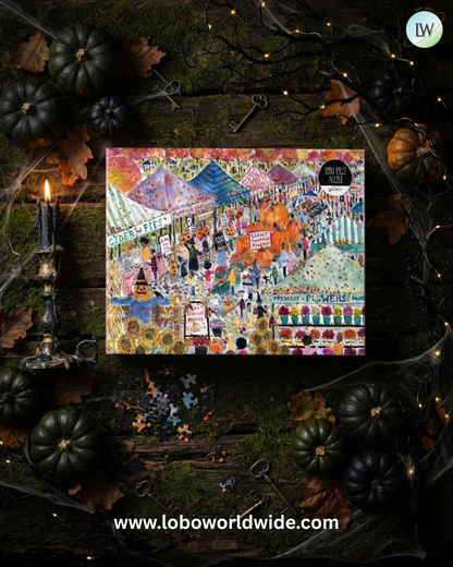 Galison - Harvest Market 1000 Piece Jigsaw Puzzle for Adults